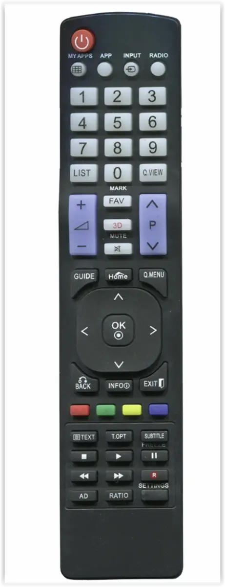 TV afstandsbediening voor LG