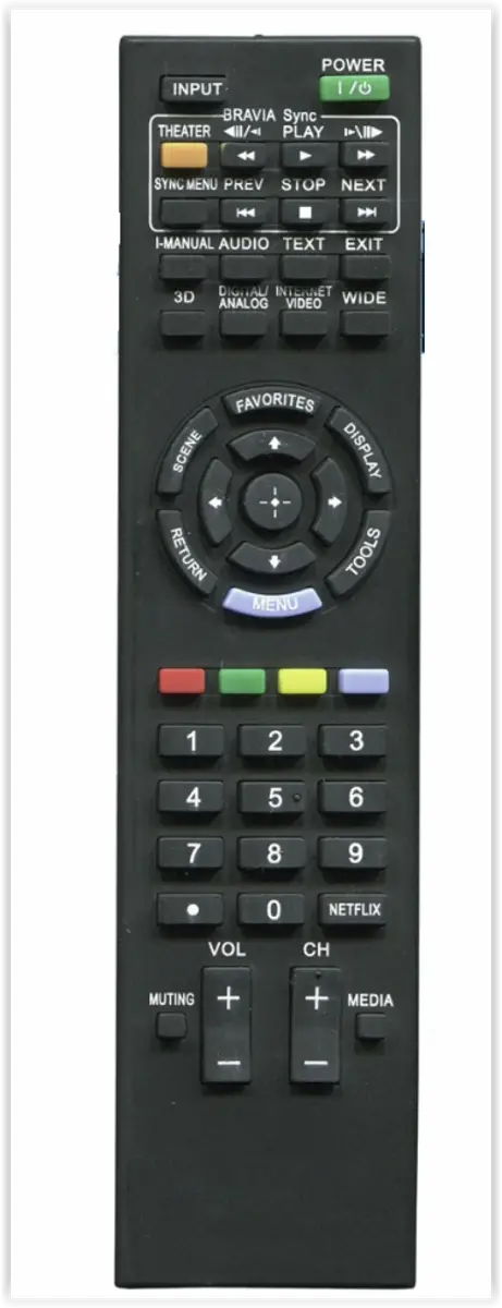 TV afstandsbediening voor Sony