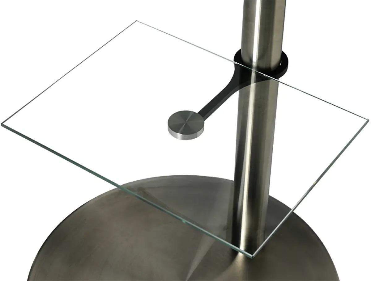 Glasplaat transparant 40x30cm voor 80mm kolom