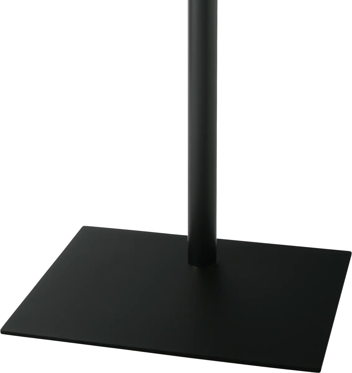 Voet 60x45cm rechthoekig zwart staal