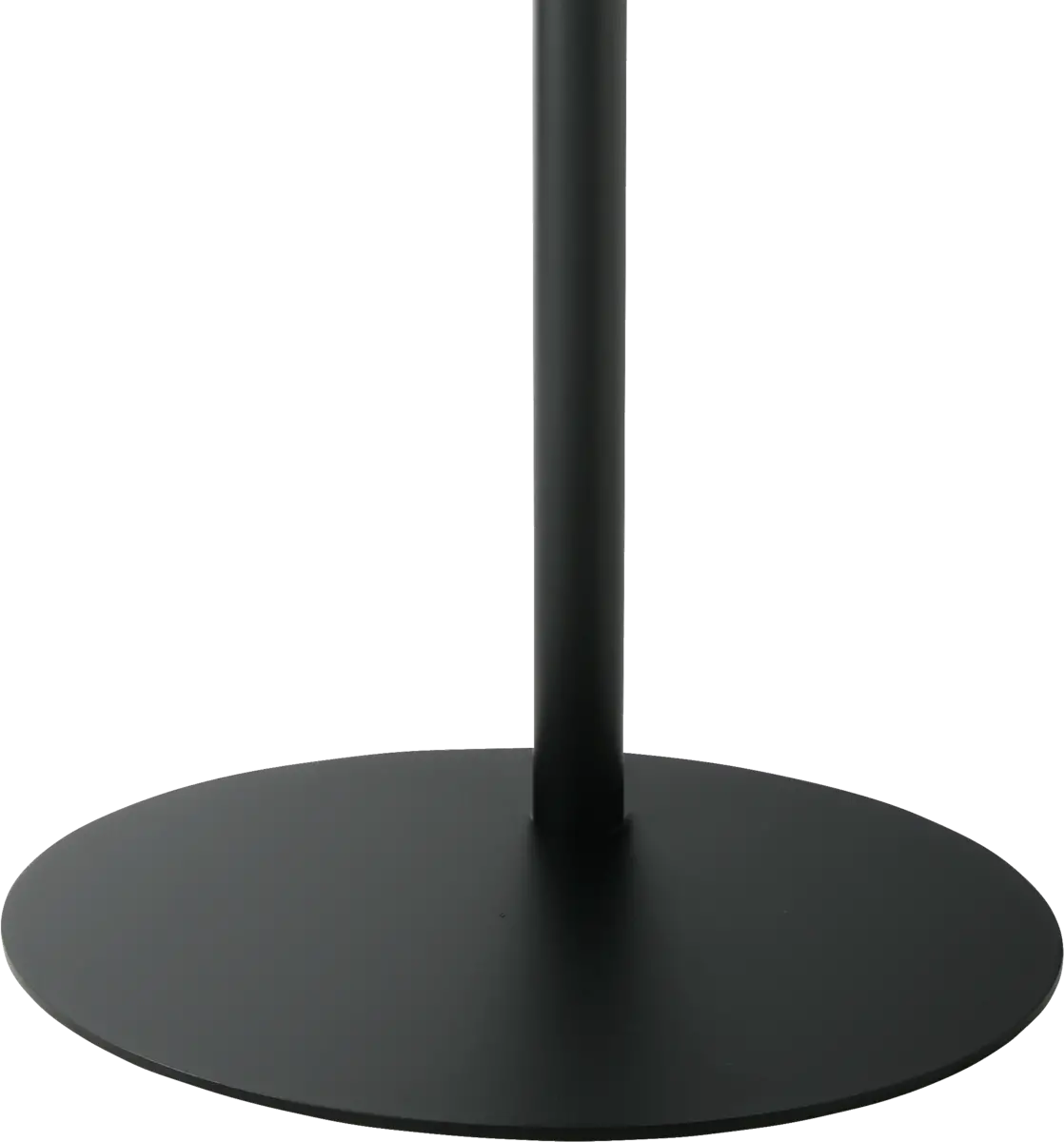 Voet 70x45cm ovaal zwart staal