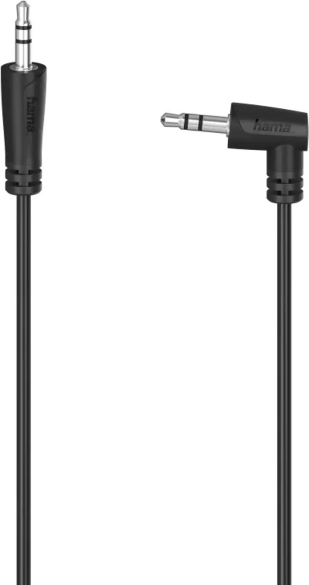 200722 Audiokabel jack 3.5mm 90ø - 3.5mm jack 0.5m