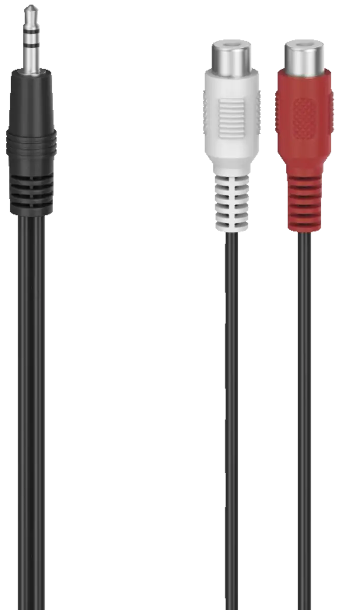 205185 Audio-adapter, 2x cinch-koppeling - 3,5-mm-jack-stekk