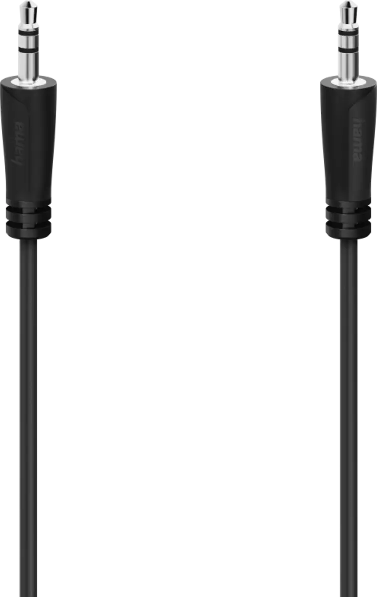 205287 Audiokabel, 3,5mm jack - 3,5mm jack, stereo, 0,5 m