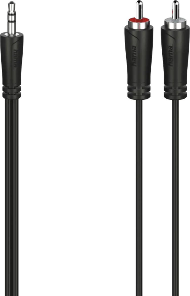 Audiokabel, 3,5-mm-jack-stekker 2 cinch-stekker, stereo 1.5m