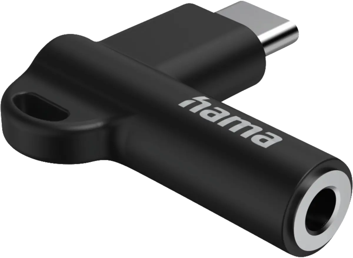 Aux-adapter USB-C-3.5mm jack aansluiting, 90 hoekstekker