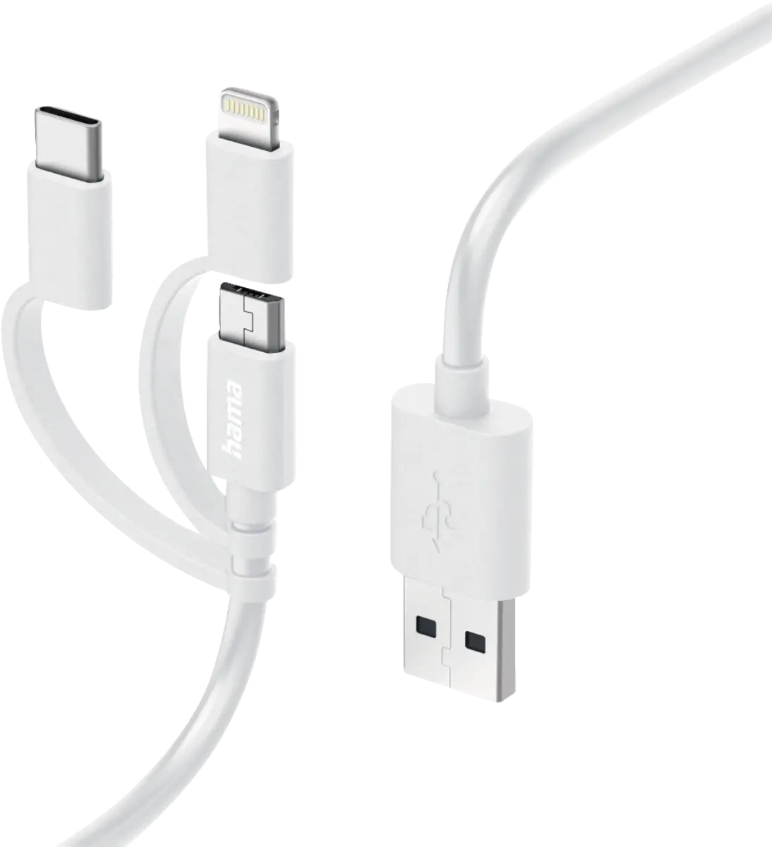 Laad/synchrokabel 3 in 1 met micro USB/USB type-C/lightning