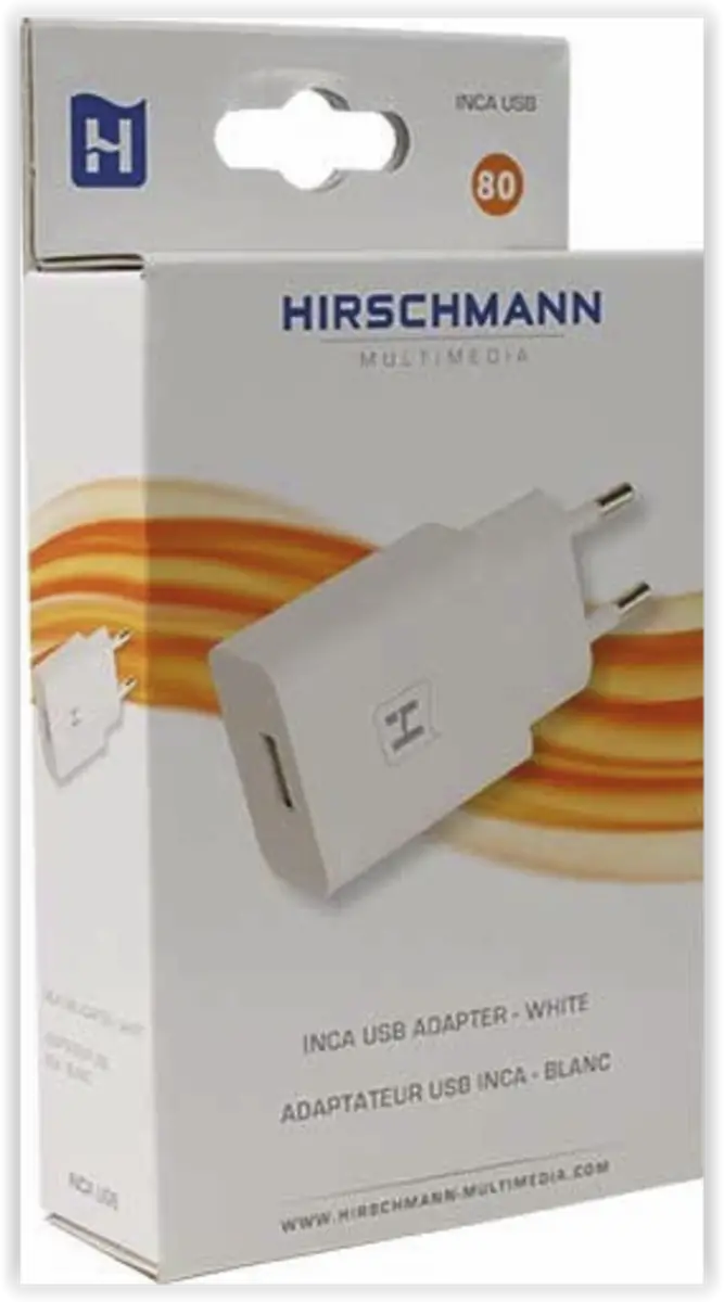 USB adapter kan gebruikt worden als voeding voor de INCA 1G