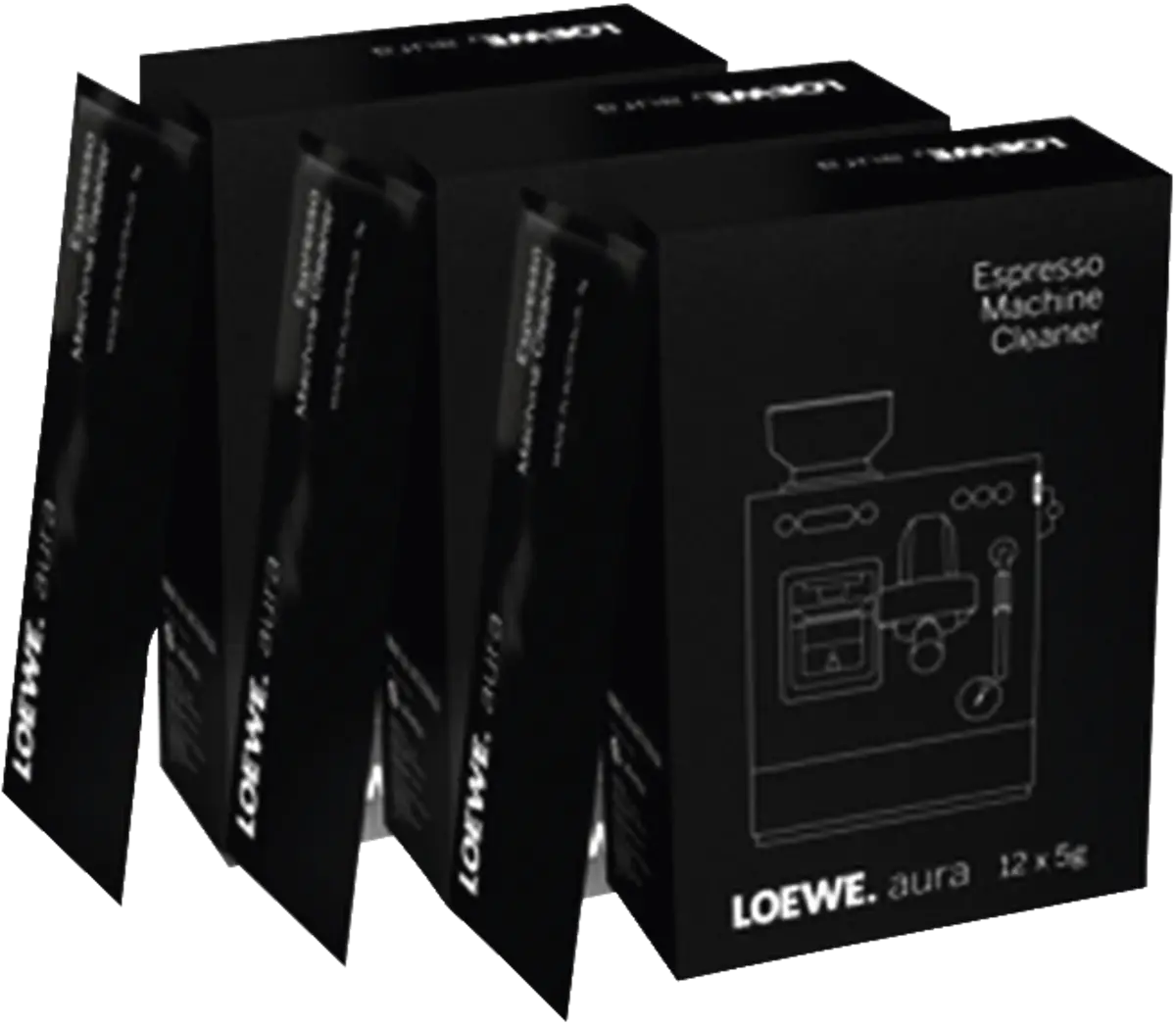 aura espresso machine cleaner (12x5g) set 3x