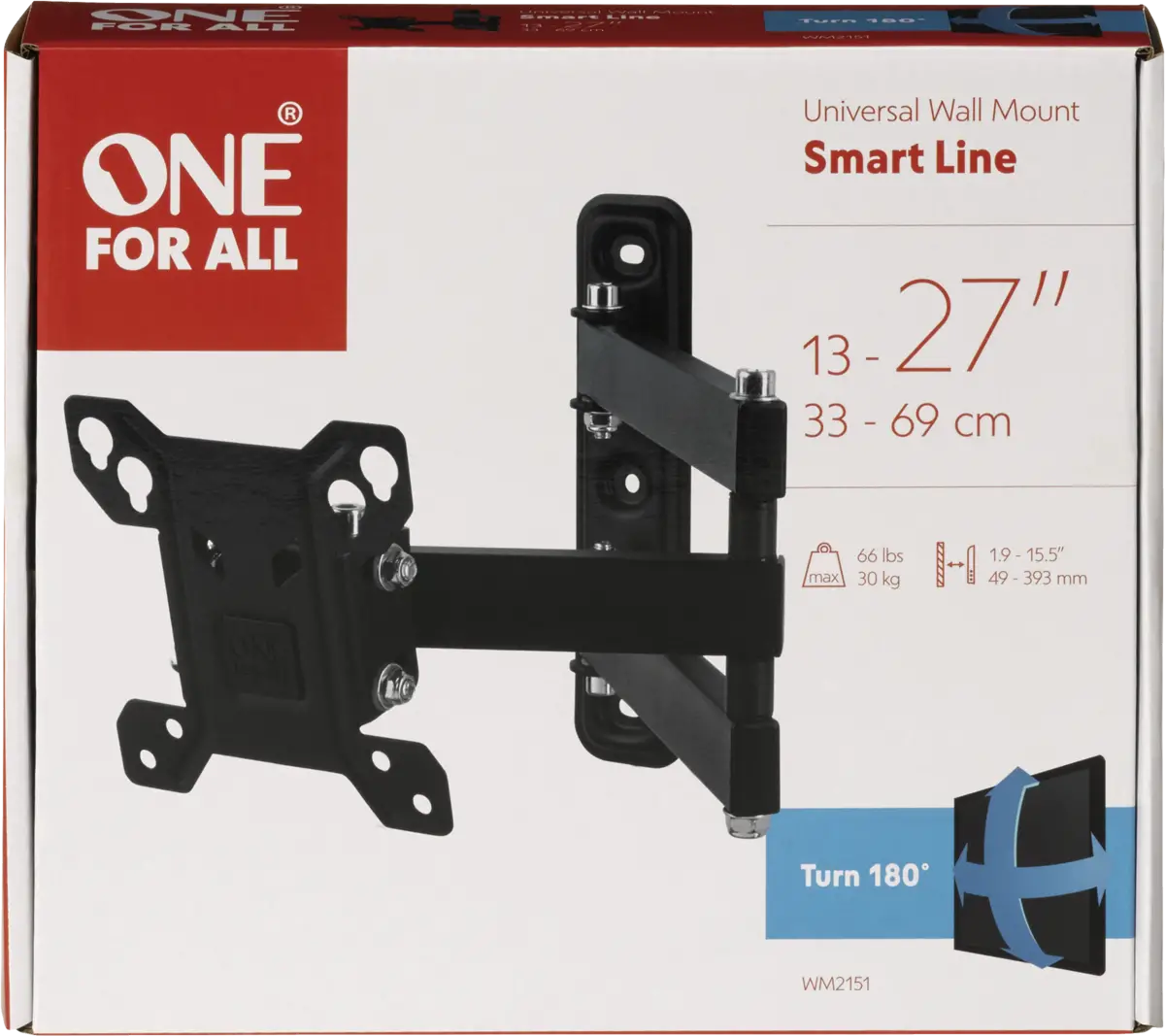WM2151 27 TV Wandhouder Smart TURN 180