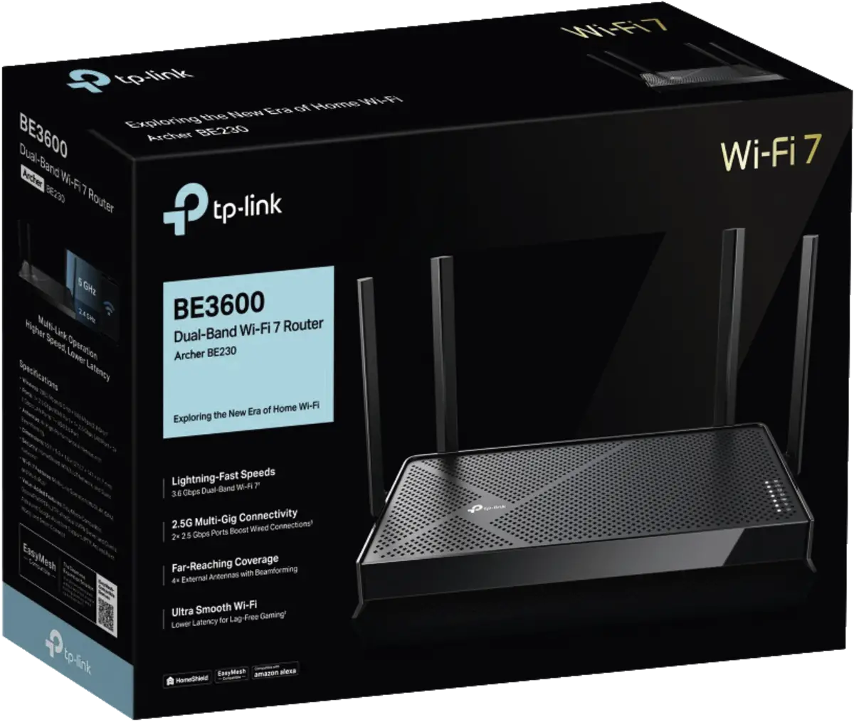 Archer BE230 BE3600 Dual-Band Wi-Fi 7 Router