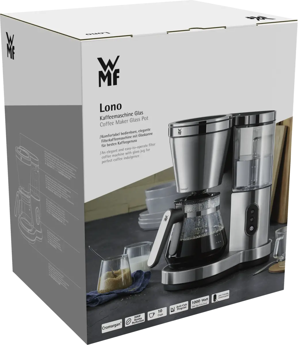 LONO Aroma Kaffeemaschine Glas