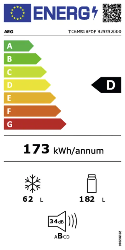 AEG TC6MS18FDF energielabel