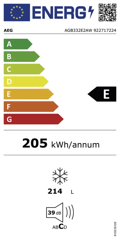 AEG AGB332E2AW energielabel