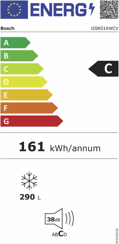 Bosch GSN51AWCV energielabel
