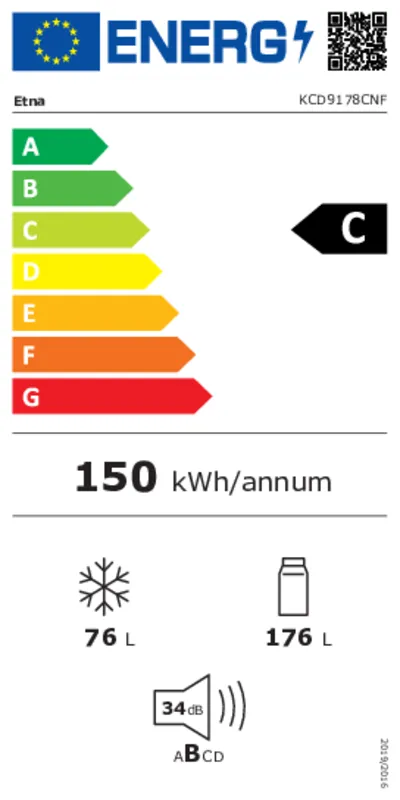 Etna KCD9178CNF energielabel