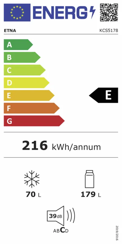 Etna KCS5178 energielabel