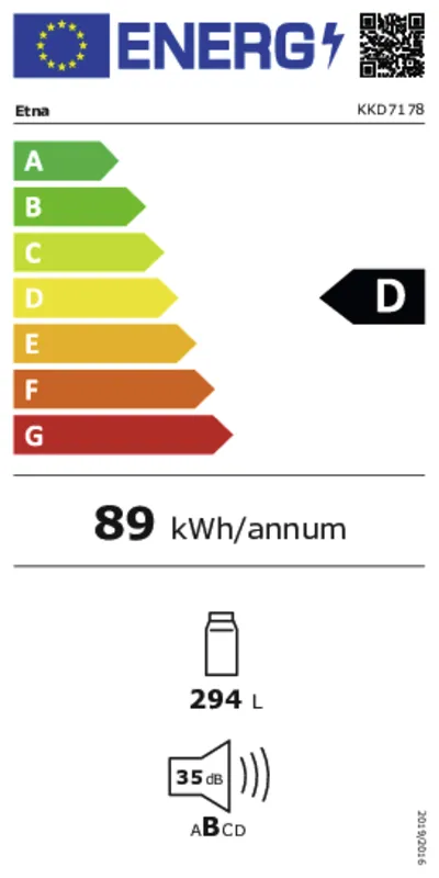 Etna KKD7178 energielabel