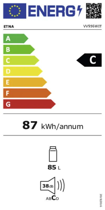 Etna VV956WIT energielabel
