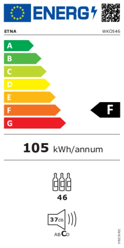Etna WKO546 energielabel