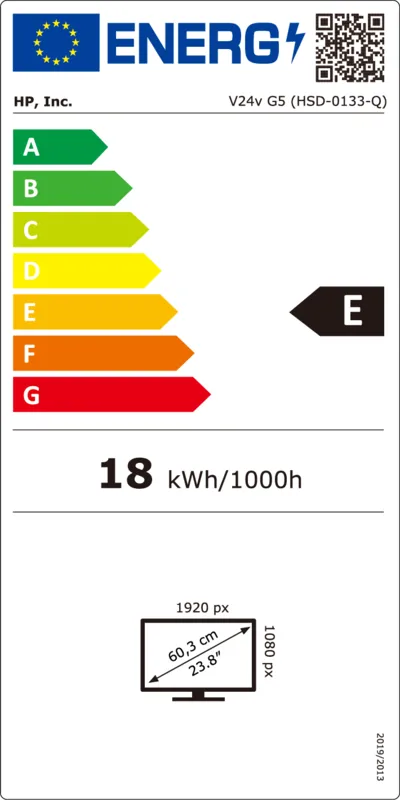 HP V24v G5 energielabel