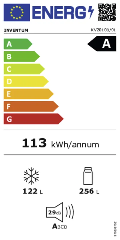 Inventum KV2010B energielabel