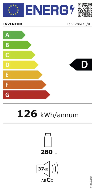 Inventum IKK1786GS energielabel