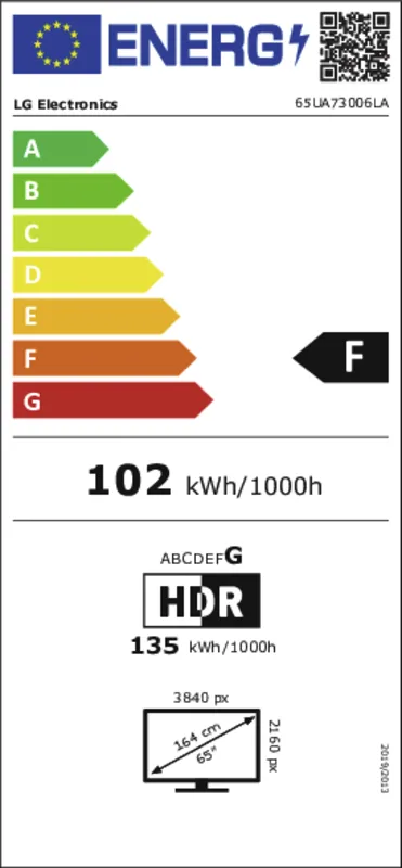 LG 65UA73006LA.AEUQ energielabel