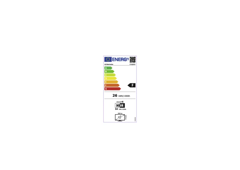 LG 27UQ850V-W energielabel