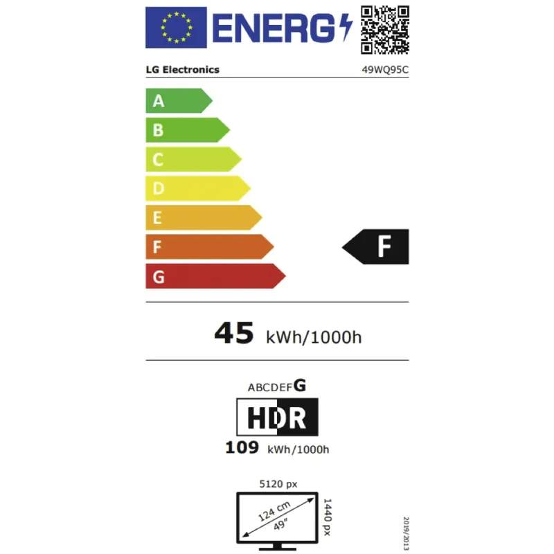 LG 49WQ95C-W energielabel