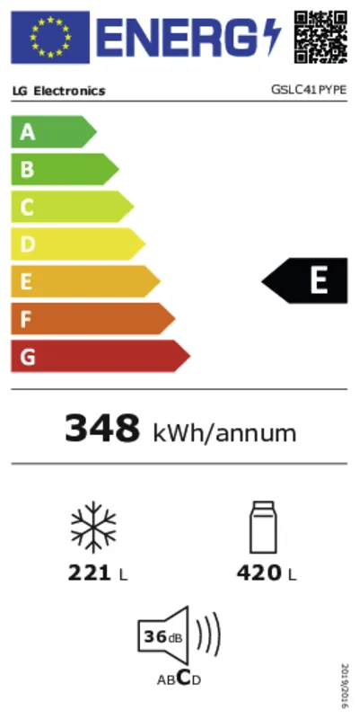 LG GSLC41PYPE energielabel