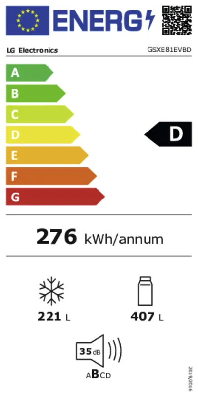 LG GSXE81EVBD energielabel