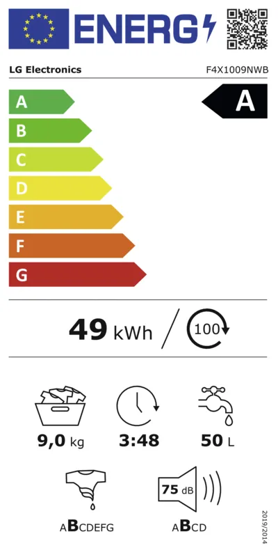 LG F4X1009NWB energielabel
