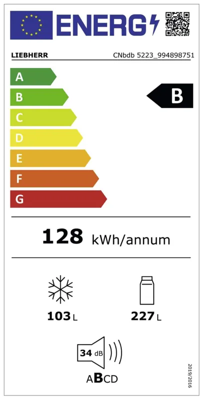 Liebherr CNbdb 5223-22 energielabel