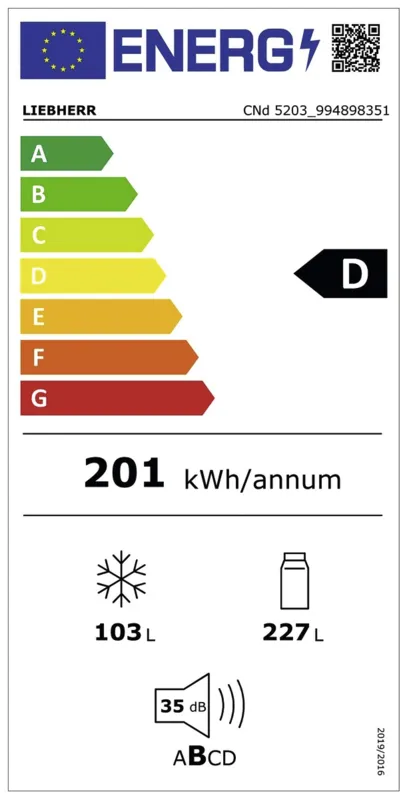 Liebherr CNd 5203-22 energielabel