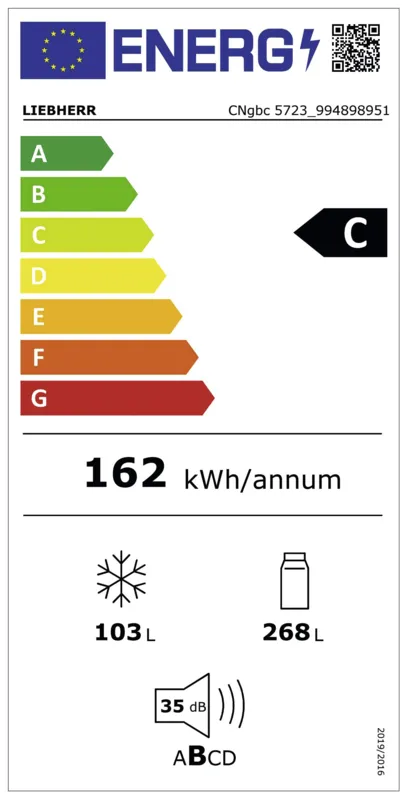 Liebherr CNgbc 5723-22 energielabel