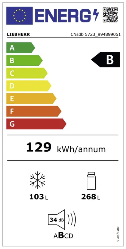 Liebherr CNsdb 5723-22 energielabel
