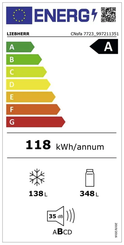 Liebherr CNsfa 7723-20 energielabel