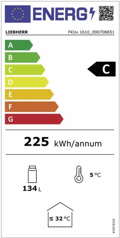 Liebherr FKUv 1610-24/ 744 energielabel
