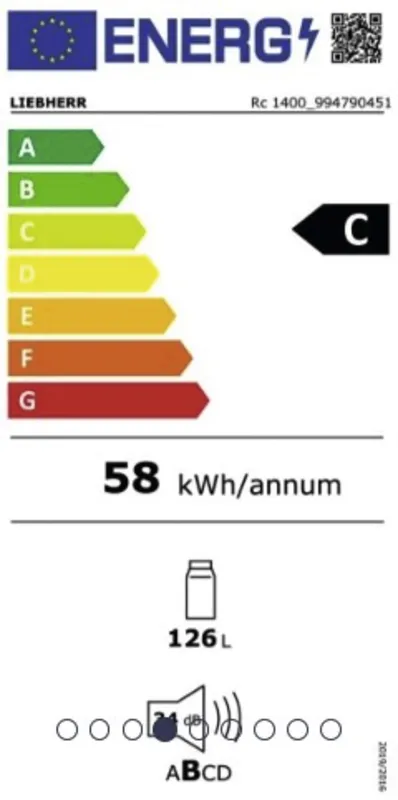 Liebherr Rc 1400-20 energielabel