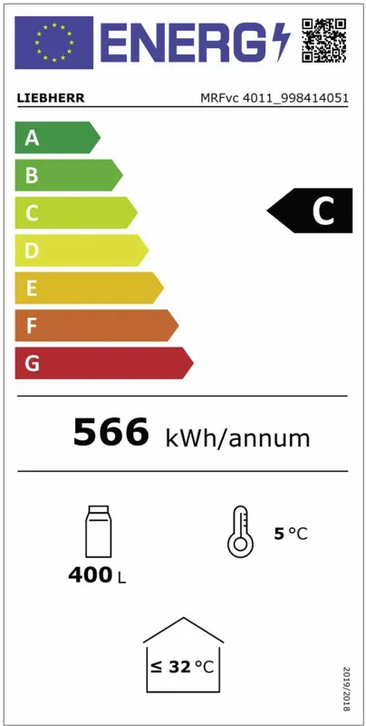 Liebherr MRFvc 4011-20 energielabel