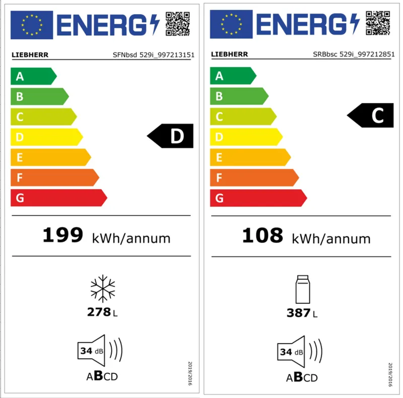 Liebherr XRFbs 5295-23 energielabel