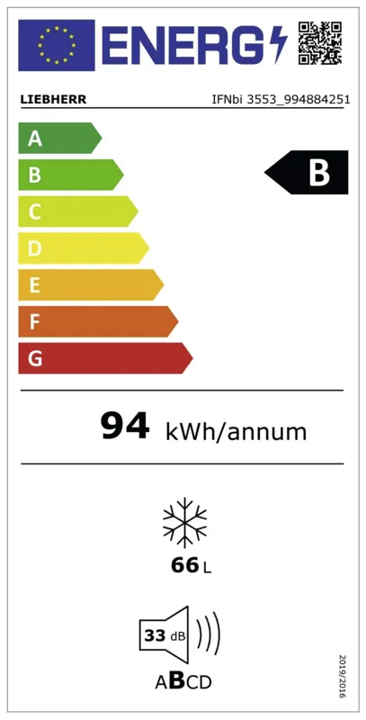 Liebherr IFNbi 3553-22 energielabel