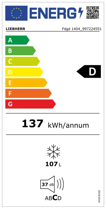Liebherr Fdgd 1404-20 energielabel