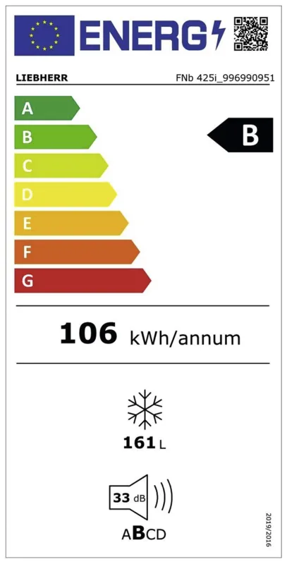 Liebherr FNb 425i-22 energielabel
