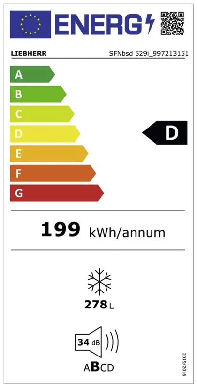 Liebherr SFNbsd 529i - 23 energielabel