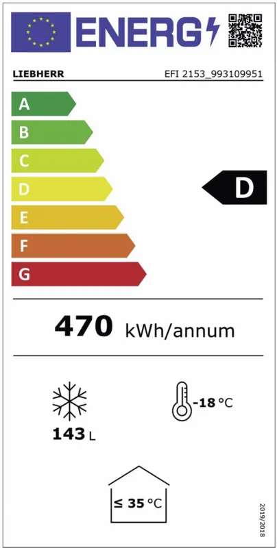 Liebherr EFI 2153-41 energielabel