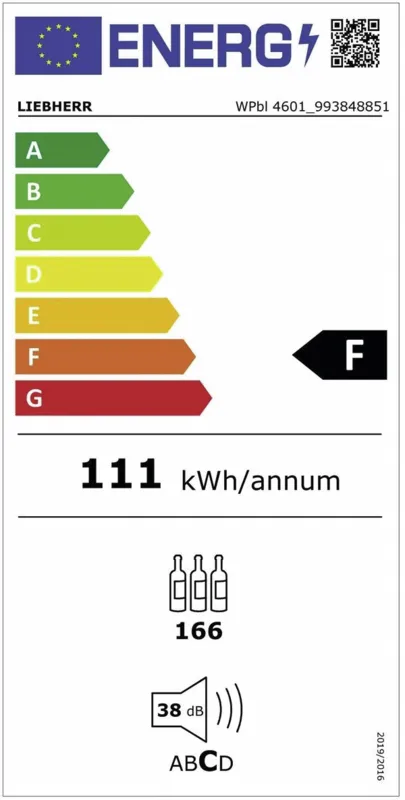 Liebherr WPbl 4601-20 energielabel