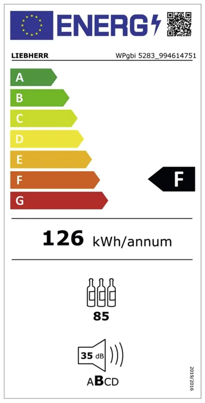Liebherr WPgbi 5283 - 20 energielabel