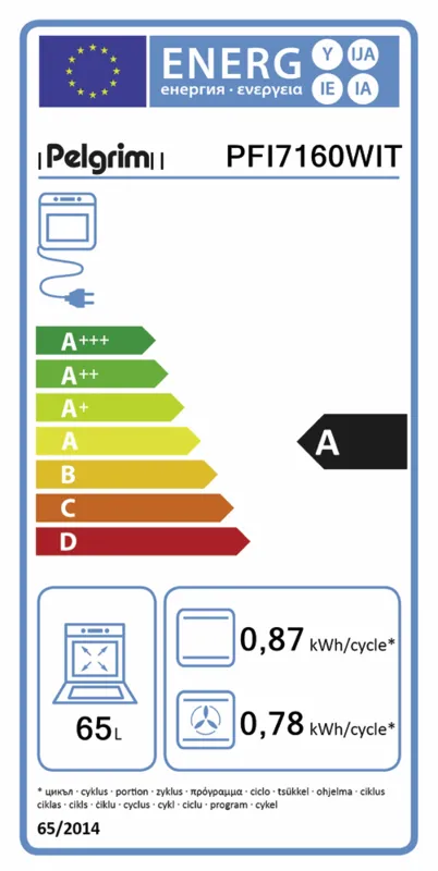 Pelgrim PFI7160WIT energielabel